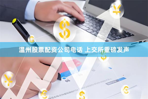 温州股票配资公司电话 上交所重磅发声