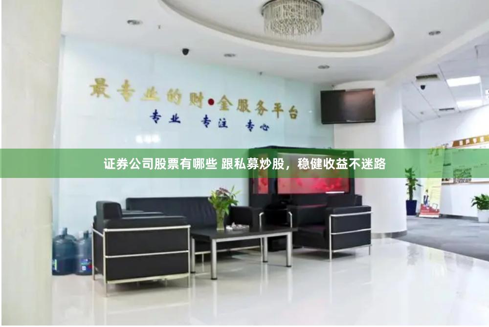 证券公司股票有哪些 跟私募炒股，稳健收益不迷路